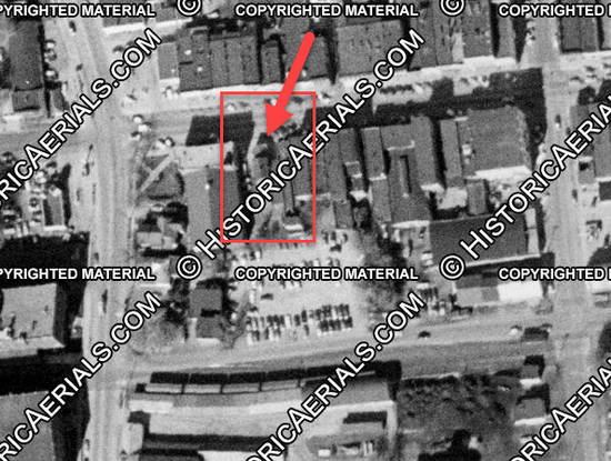 Center Theatre - 1955 Aerial (newer photo)